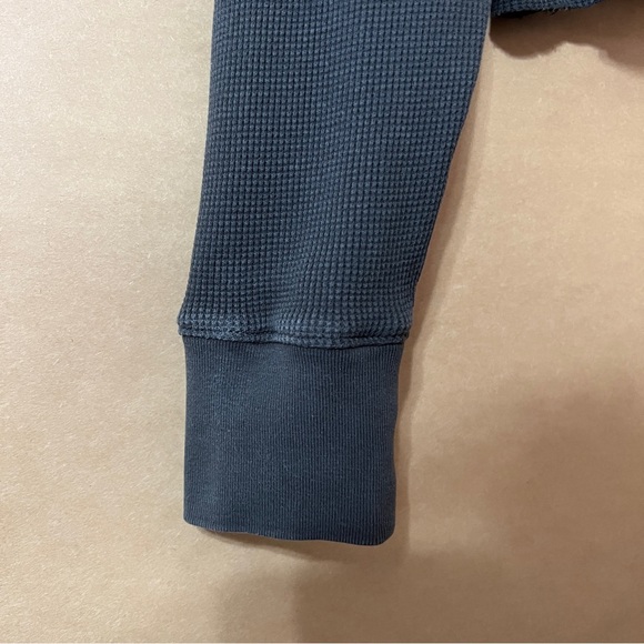 Mate The Label | Organic Thermal Crew Neck Shirt Pullover Top Charcoal Size XS - Picture 6 of 10